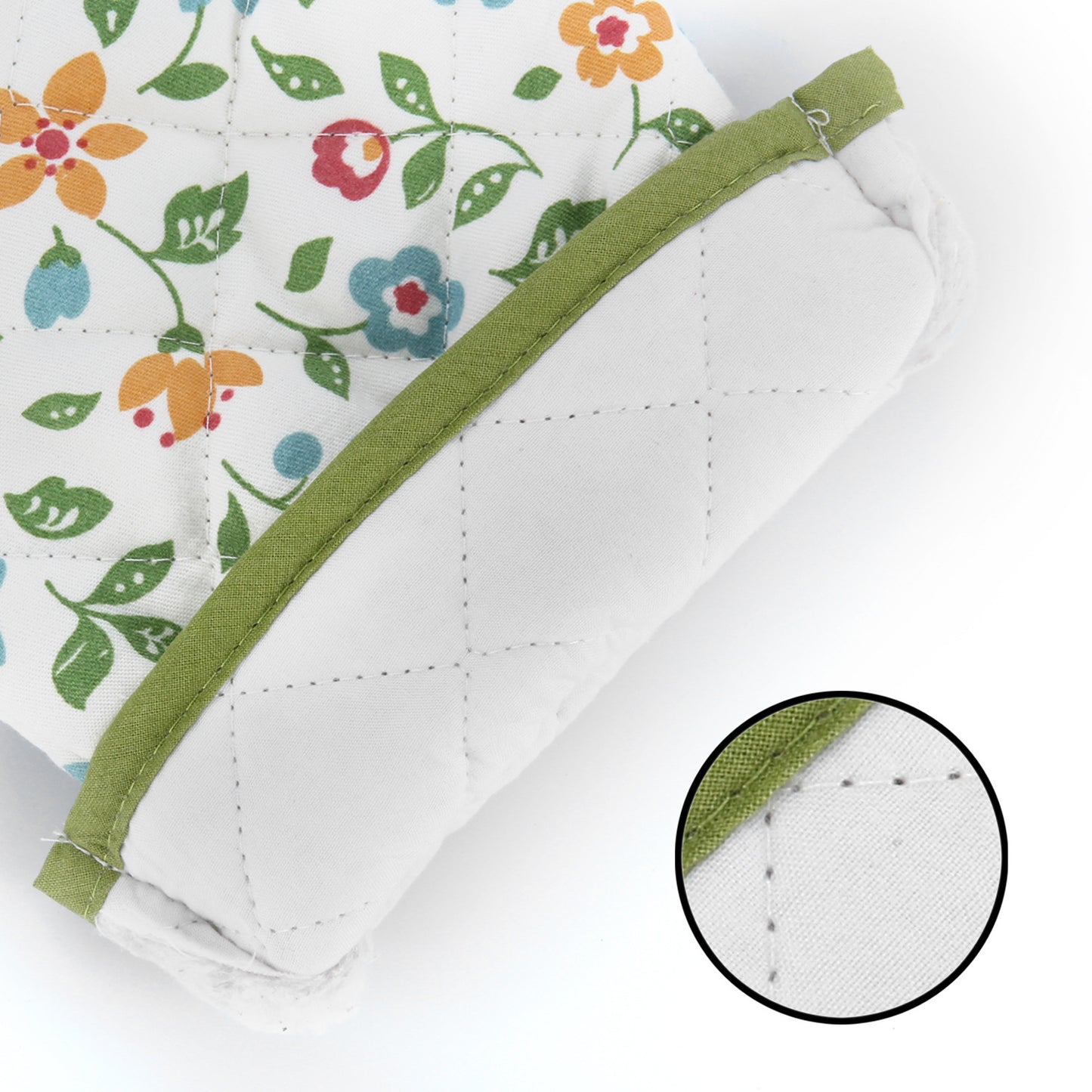 1 Piece Oven Gloves, Oven Gloves, Heat Resistant Kitchen Gloves, for Kitchen, Baking, Grilling, Outdoor Camping or Other Activities (White)