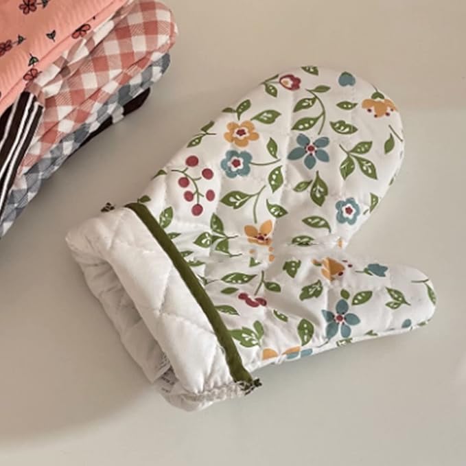 1 Piece Oven Gloves, Oven Gloves, Heat Resistant Kitchen Gloves, for Kitchen, Baking, Grilling, Outdoor Camping or Other Activities (White)