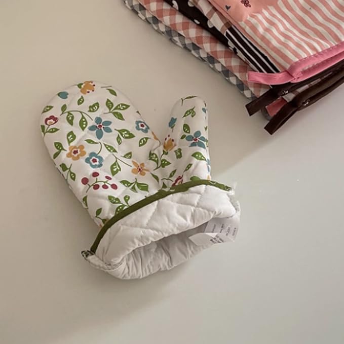 1 Piece Oven Gloves, Oven Gloves, Heat Resistant Kitchen Gloves, for Kitchen, Baking, Grilling, Outdoor Camping or Other Activities (White)