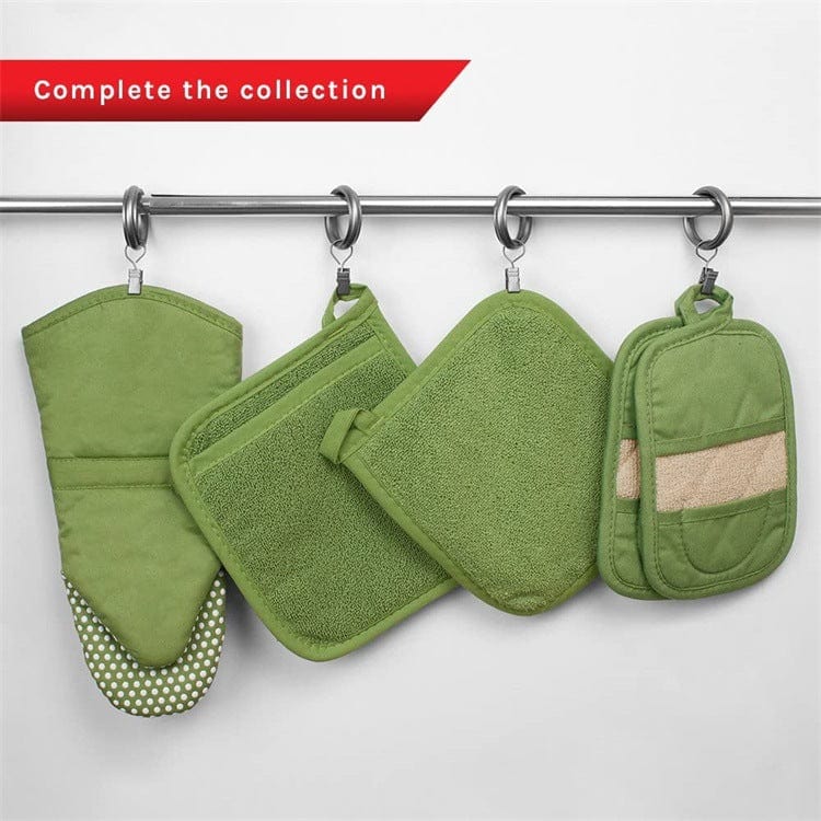 Cotton terry cloth pot holder set, kitchen potholder