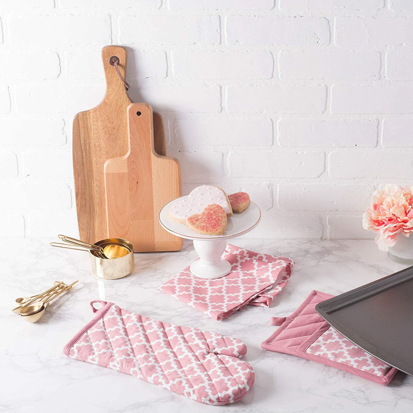 Cotton Pot Holders,Machine Washable and Heat Resistant Hot Pad for Everyday Kitchen Cooking & Baking