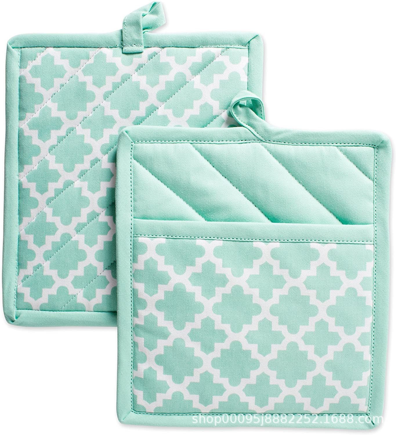 Cotton Pot Holders,Machine Washable and Heat Resistant Hot Pad for Everyday Kitchen Cooking & Baking