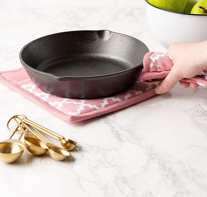 Cotton Pot Holders,Machine Washable and Heat Resistant Hot Pad for Everyday Kitchen Cooking & Baking