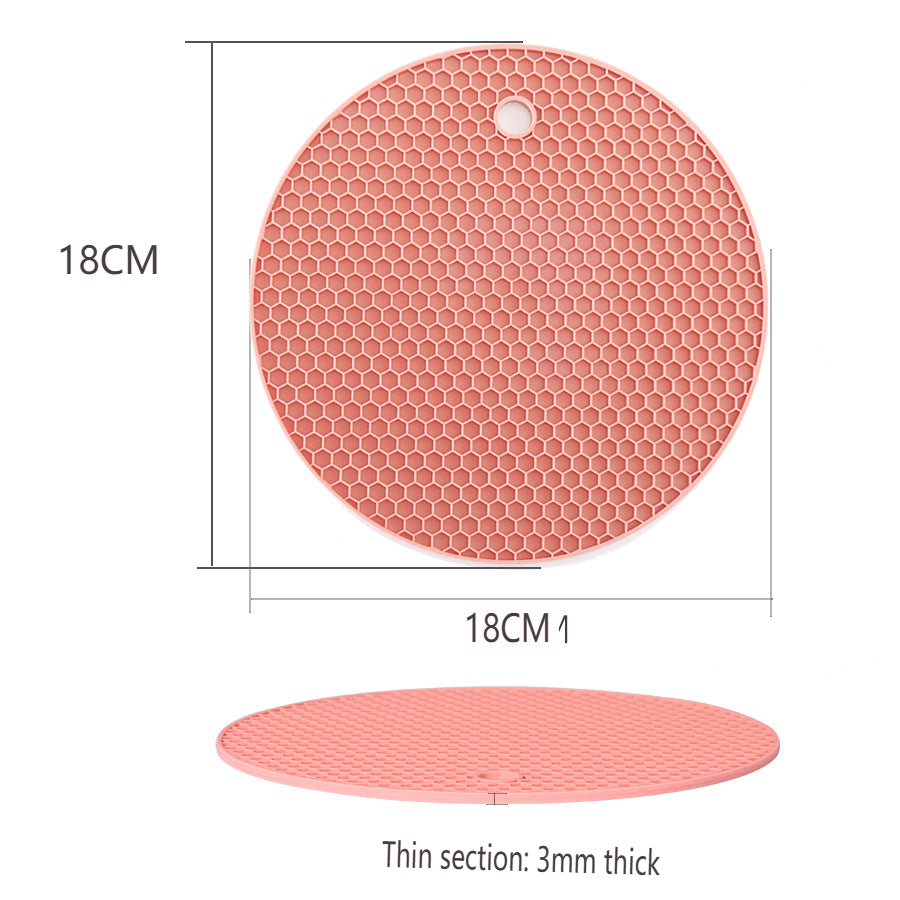 Kitchen Utensil Heat Resistant Honeycomb Silicone Hot Pot Holder Mat Coaster