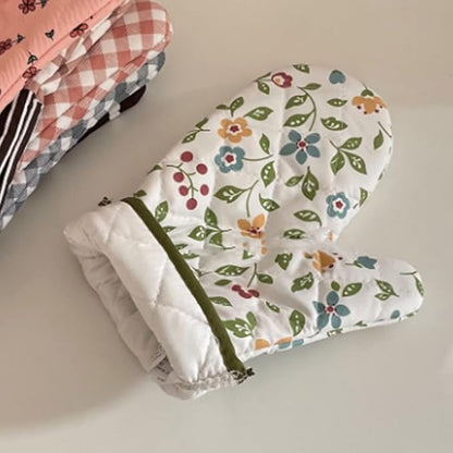 1 Piece Oven Gloves, Oven Gloves, Heat Resistant Kitchen Gloves, for Kitchen, Baking, Grilling, Outdoor Camping or Other Activities (White)