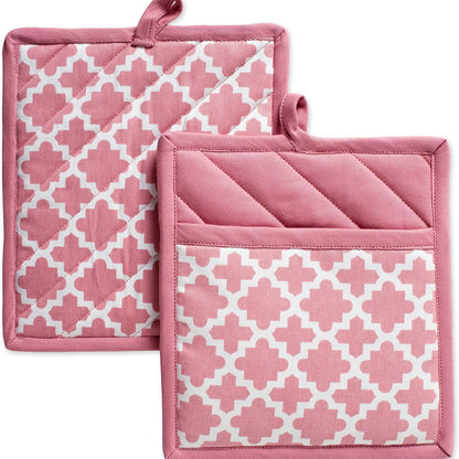 Cotton Pot Holders,Machine Washable and Heat Resistant Hot Pad for Everyday Kitchen Cooking & Baking