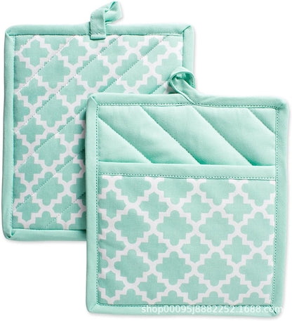 Cotton Pot Holders,Machine Washable and Heat Resistant Hot Pad for Everyday Kitchen Cooking & Baking