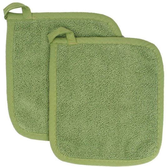 Cotton terry cloth pot holder set, kitchen potholder